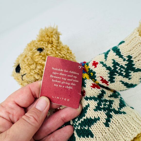 Vintage The Limited Hannah Bear Plush w/ Sweater Holiday Collectible Teddy - Picture 6 of 11